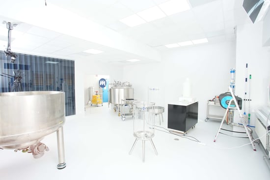 Metenova lab with several vessels in place