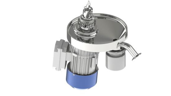Dished End with High Shear mixer